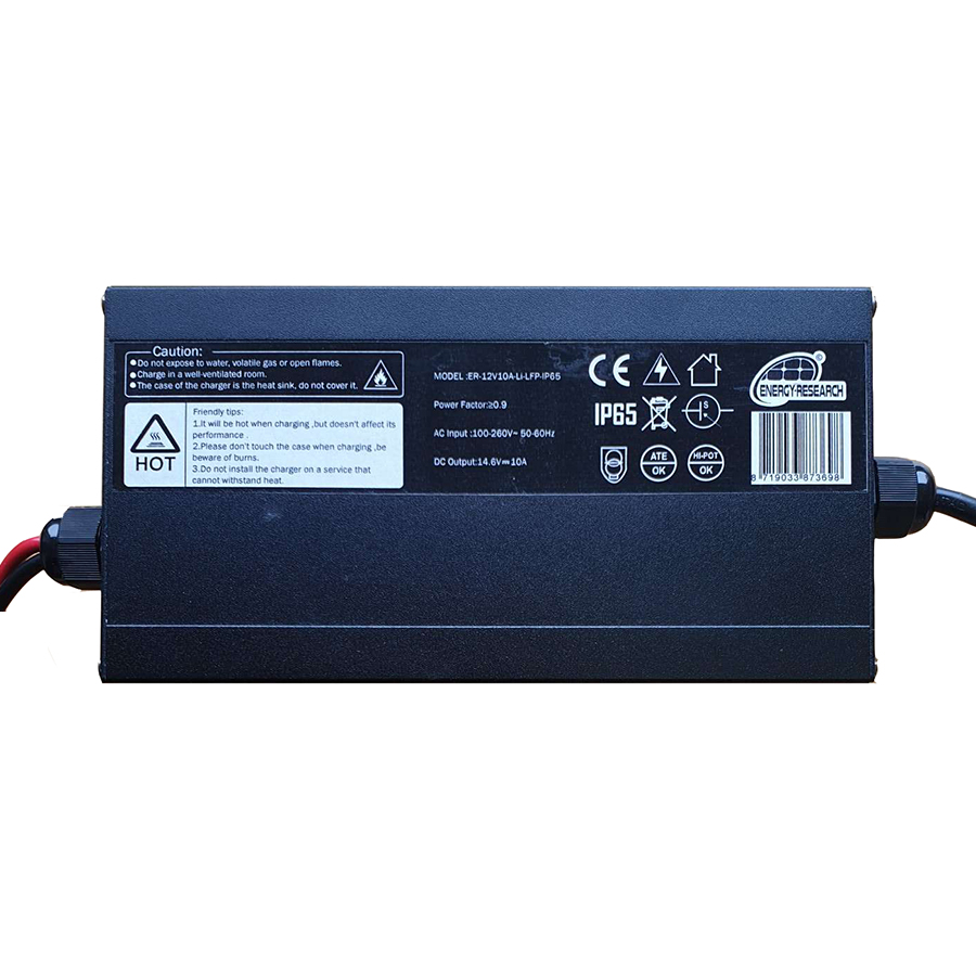 Lithium-LFP charger 12V 10A IP65