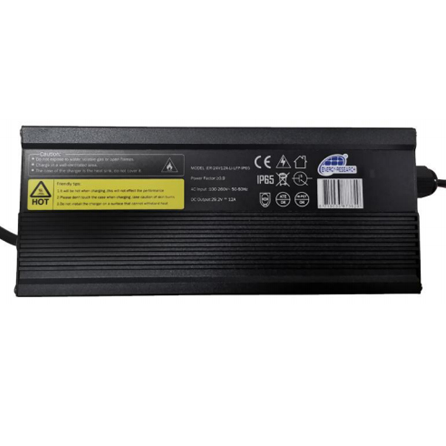 Lithium-LFP charger 24V 12A IP65